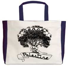 peace palestine tote bag