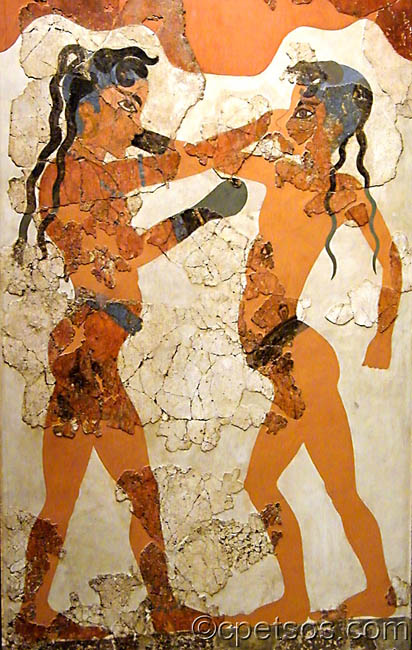 santorini boxing boys